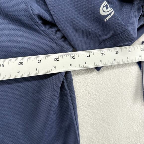 Detroit Tigers Baseball Jersey Men's Large Blue Orange Button Spellout Retro NEW - Picture 4 of 7